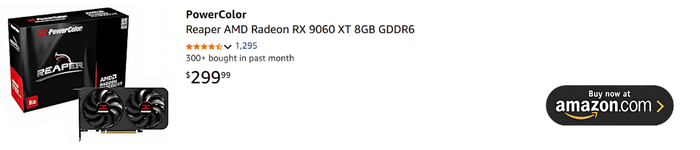 PowerColor Reaper AMD Radeon RX 9060 XT 8GB GDDR6