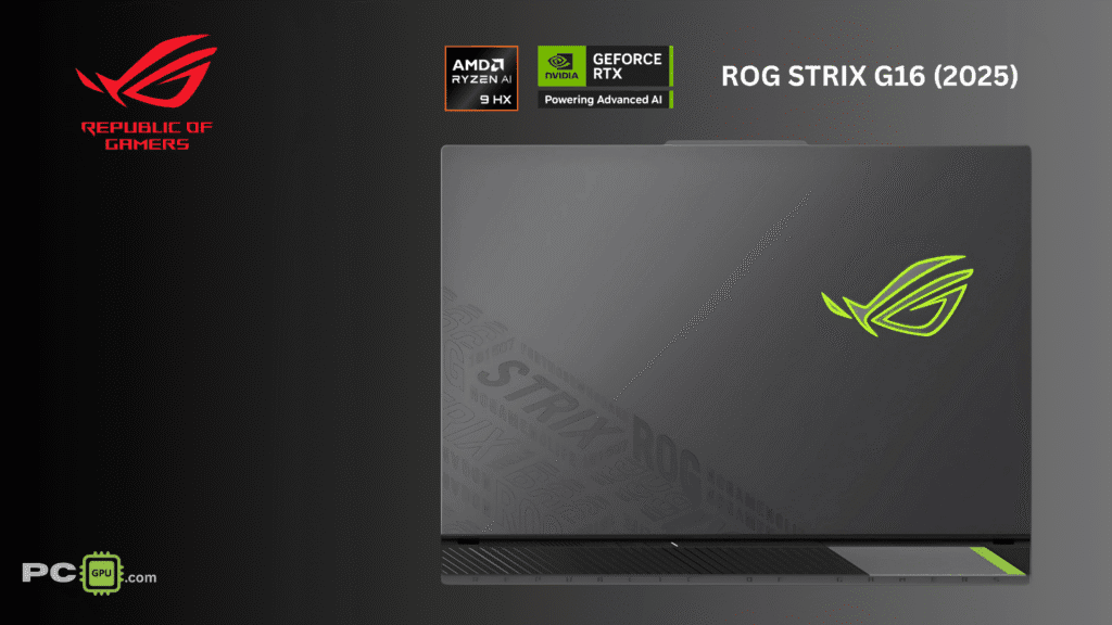 Asus ROG Strix G16 2025 with with AMD Ryzen™ 9 9955HX Processor & NVIDIA® GeForce RTX™ 5050 8GB GDDR7