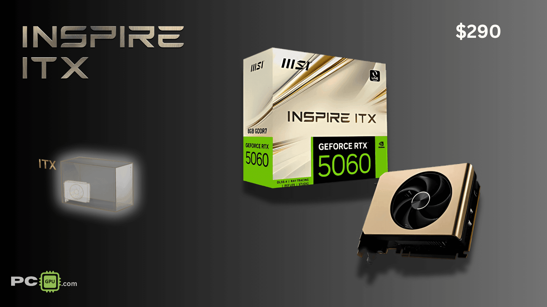MSI has launched its new INSPIRE ITX Tiny low-profile graphics card with the powerful RTX 5060 GPU.