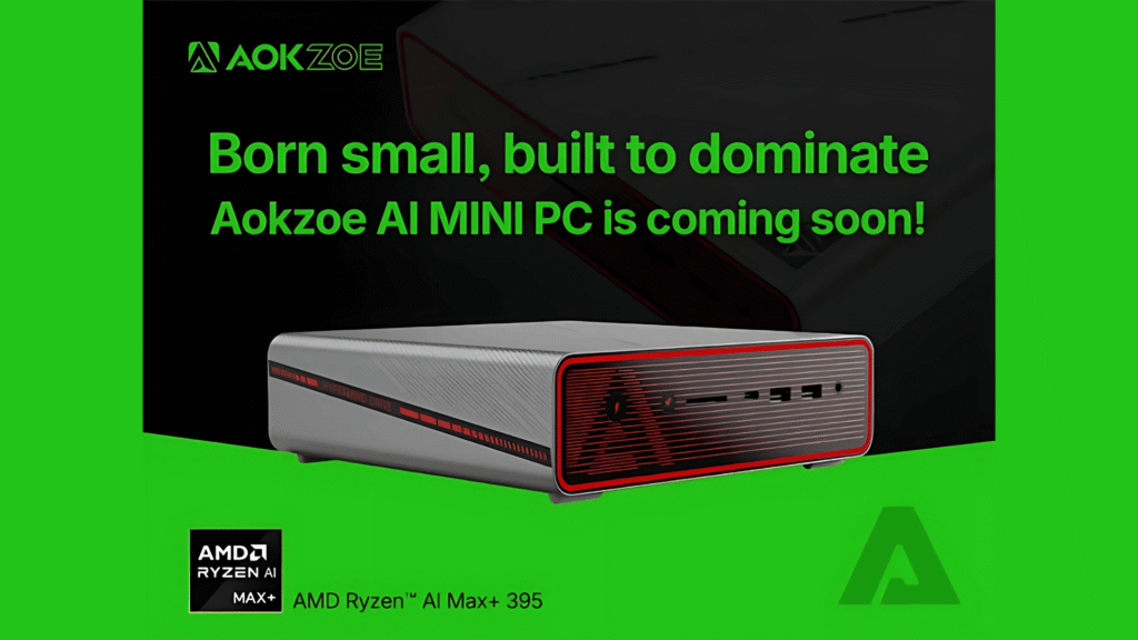 Aokzoe AI Mini PC launching globally with AMD Ryzen AI Max+ 395 and up to 128 GB RAM